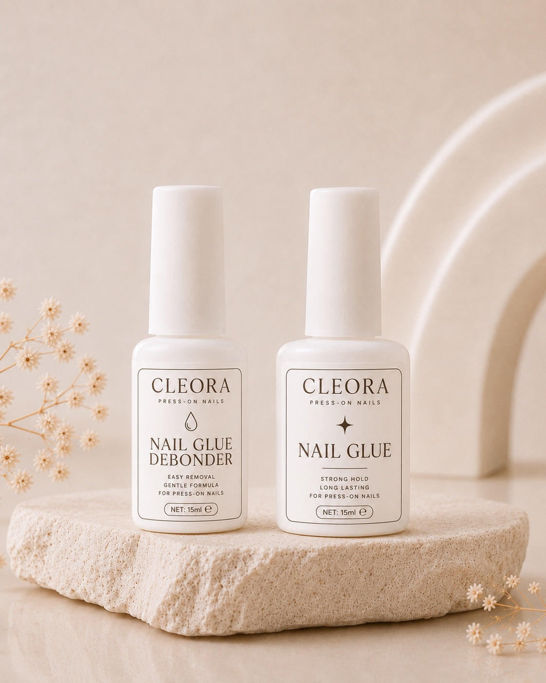 Cleora Nagelkleber und Entferner Set